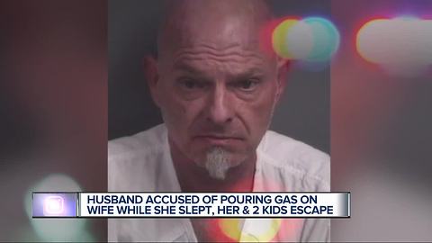 Husband allegedly douses wife with gasoline inside metro Detroit home