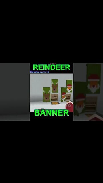Minecraft: Reindeer Banner #1