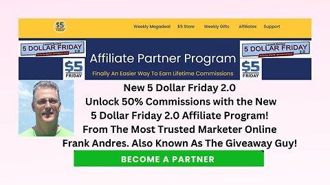 Unlock 50% Commissions with the New 5 Dollar Friday 2.0 Affiliate Program!