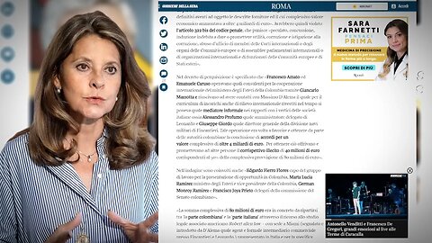 Atención 🛑Marta L. Ramírez, a investigación a exdirigente italiano COIMA por “ 40 millones de euros”