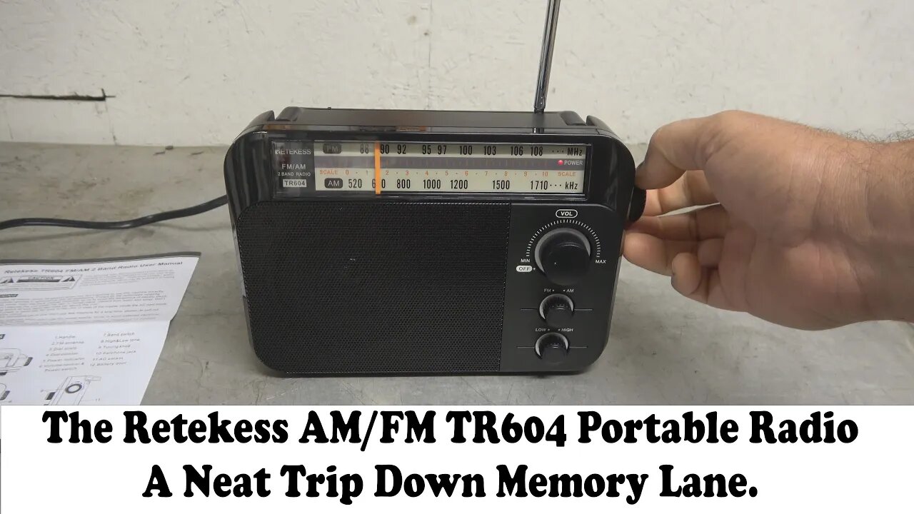 Retekess TR604 AM/FM Radio. A really nice sounding trip down memory lane.
