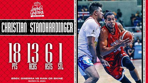 Christian Standhardinger Highlights [Brgy. Ginebra vs Rain or Shine | Mar. 8, 2024]