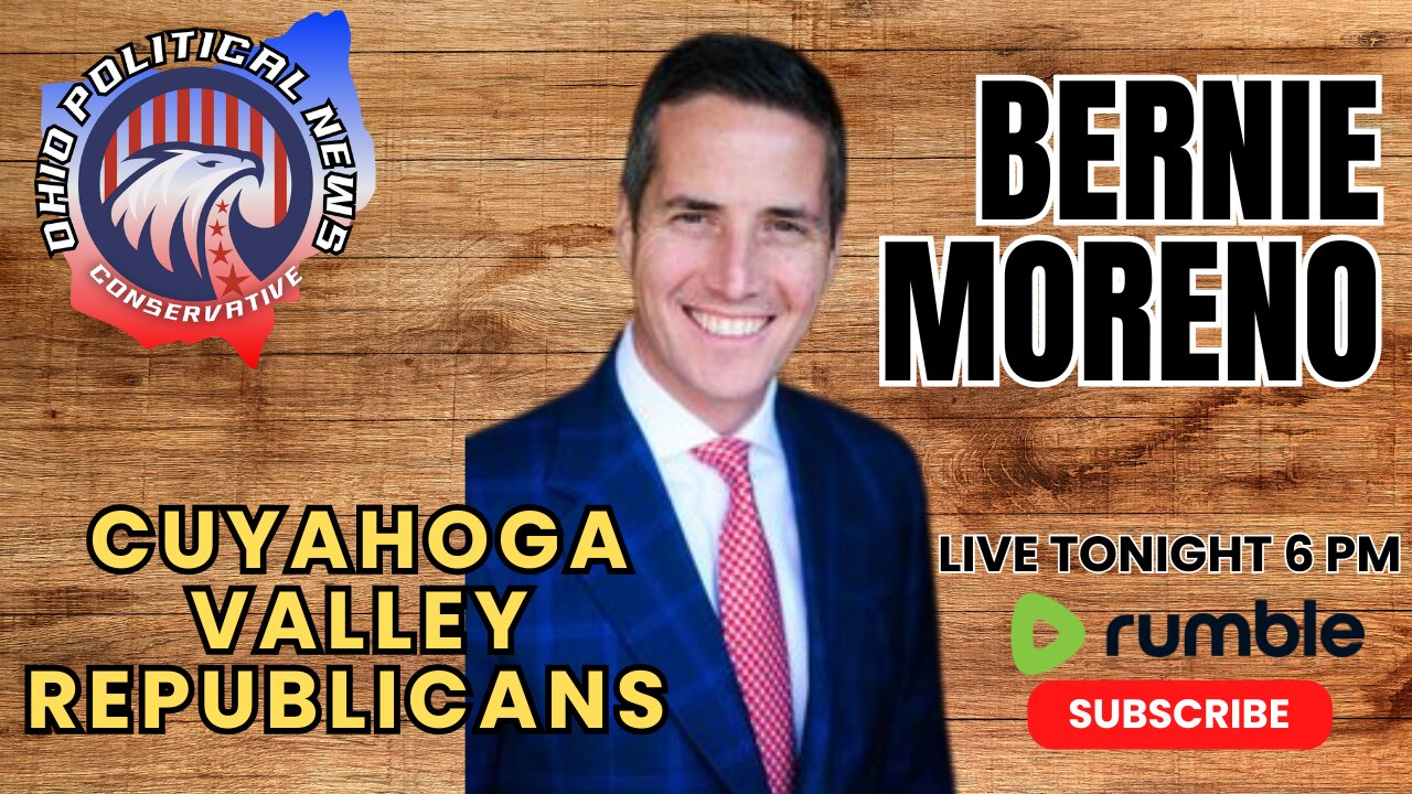 Bernie Moreno at Cuyahoga Valley Republicans Meeting LIVE 6pm