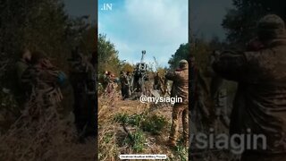 Russia Ukraine War: Ukrainian Howitzer Artillery Troops #shorts