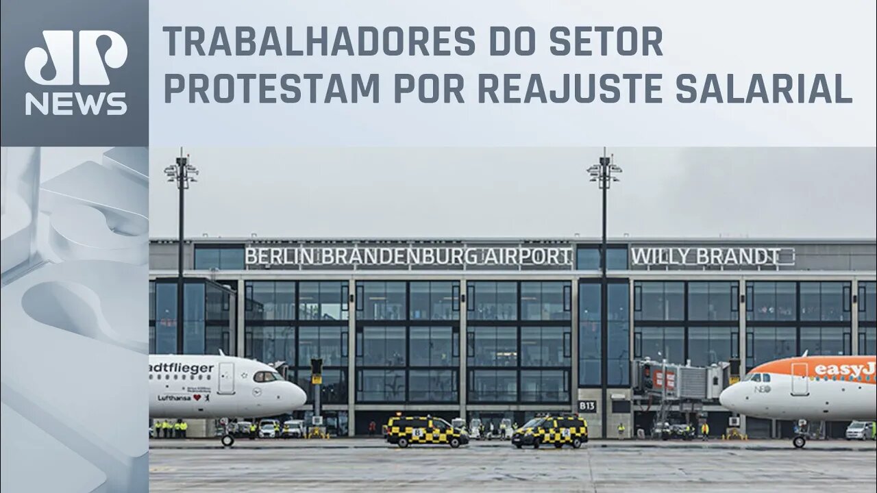 Aeroportos ficam vazios por conta de greve na Alemanha