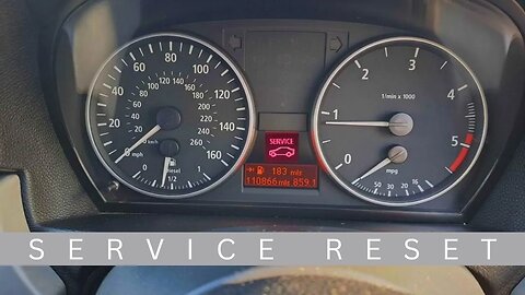 BMW E90 SERVICE RESET