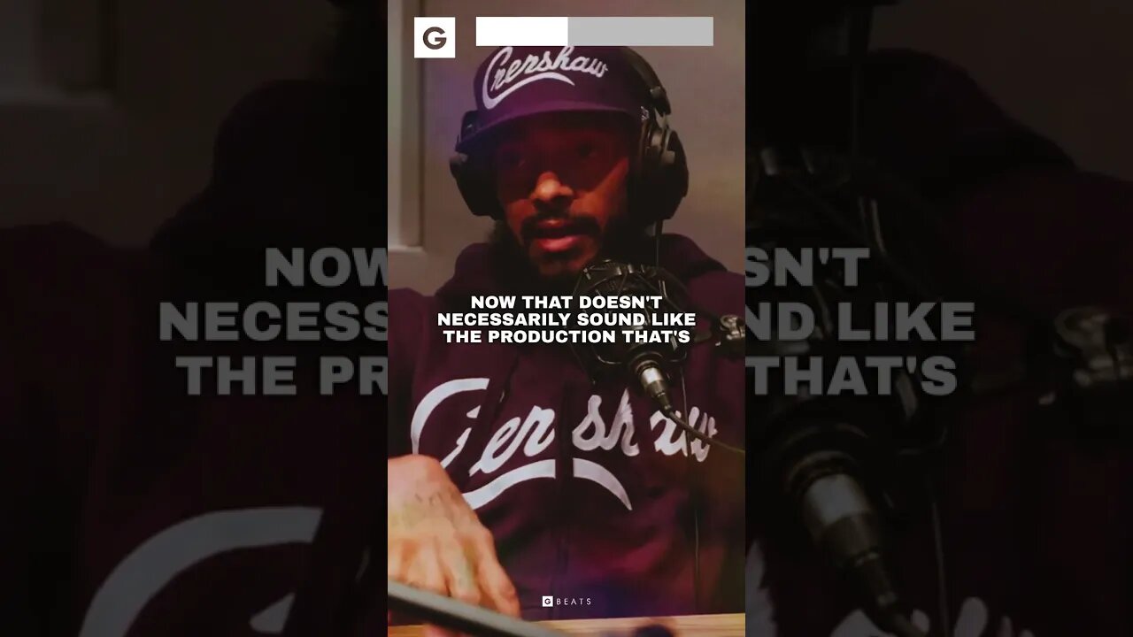 Nipsey Hussle on sounds selection, music production and timeless music 🏁 #shorts