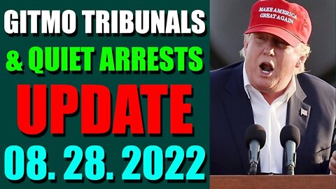 GITMO TRIBUNALS & QUIET ARRESTS INTEL UPDATE (AUGUST 28, 2022) - TRUMP NEWS