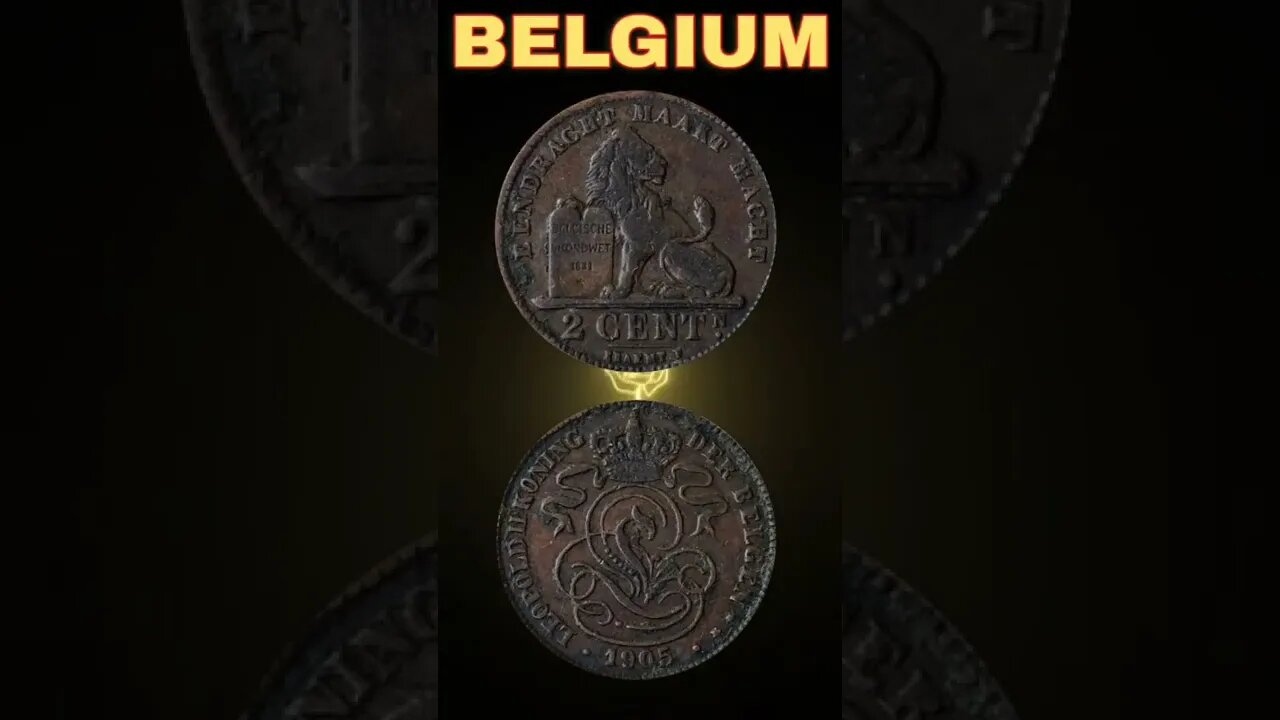 Belgium 2 Centimes 1905.#shorts #coinnotesz #viral #trending