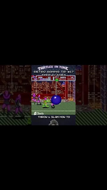 Retro Gaming Tip #17 - TMNT IV - Slam Throw