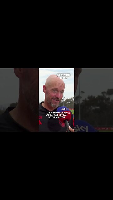 'We have to finish something, then after you can ask the question!' | Erik ten Hag on Rasmus Hojlund