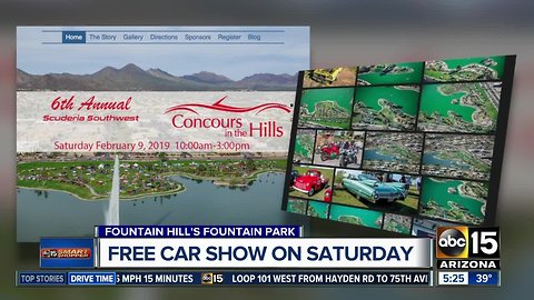 Free car show in Saturday in Fountain Hills