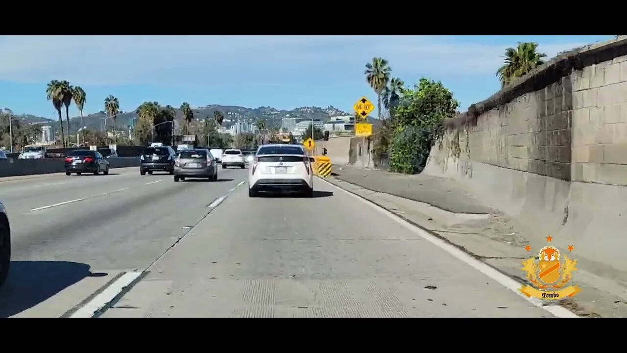 I-10 Exit Santa Monica Blvd. Los Angeles California