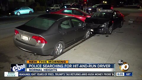 Hit-and-run driver sought in Normal Heights wreck