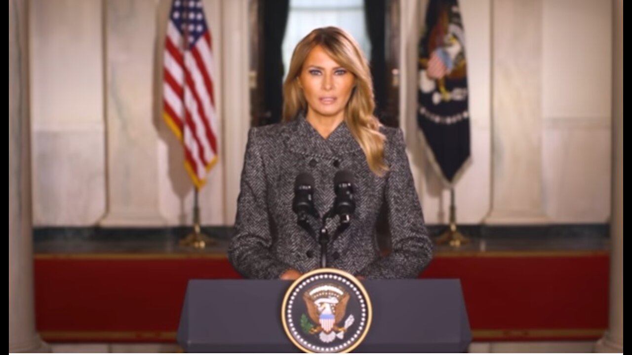 First Lady Melania Trump: discorso di commiato