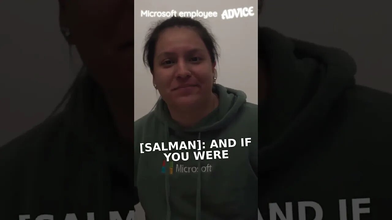 Microsoft Cloud Advocate ADVICE (MadeByGPS) #shorts