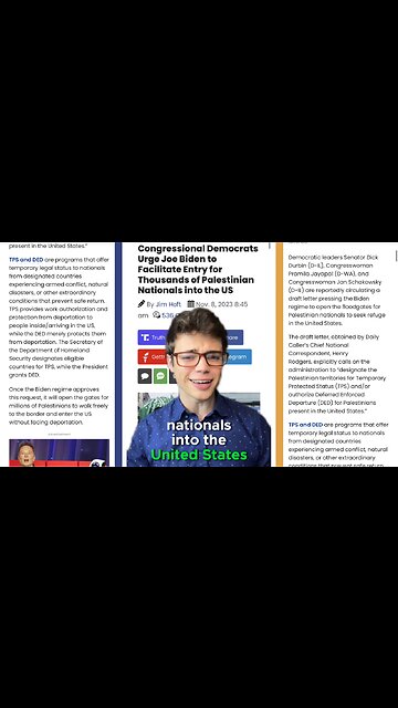 Victor Reacts: Democrats Urge Biden to Bring Thousands of Palestinian Nationals to the U.S.