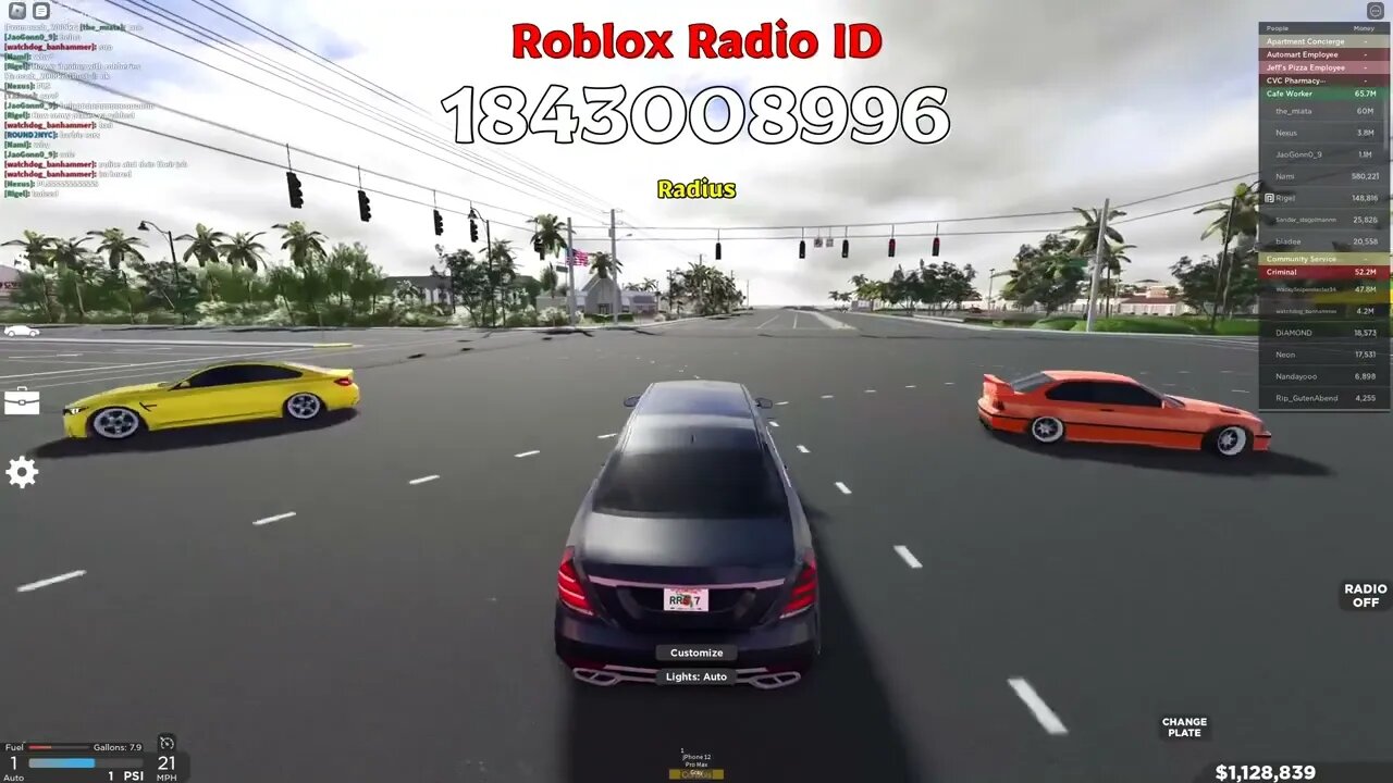 Radius Roblox Radio Codes/IDs