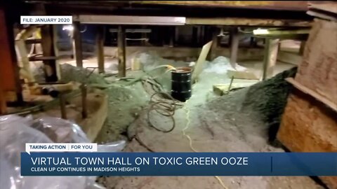 Virtual town hall on toxic green ooze in Madison Heights