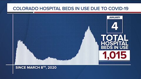 GRAPH: COVID-19 hospital beds in use as of January 4, 2021