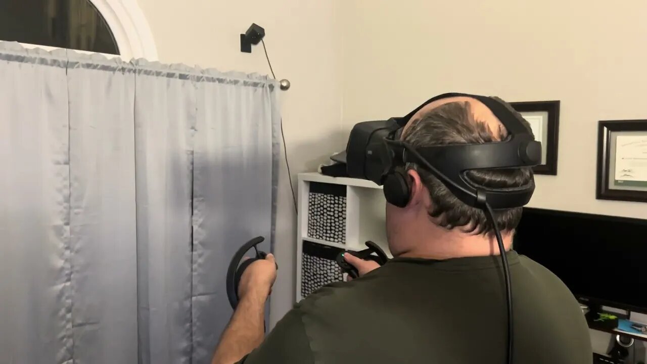 Playing some Audica VR with friends