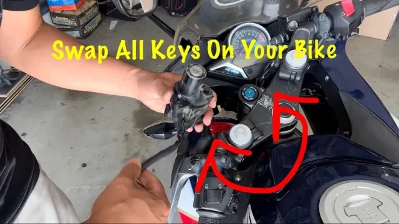 Removing And Replacing Honda CBR250R Ignition, Gas Cap, and Seat Keys