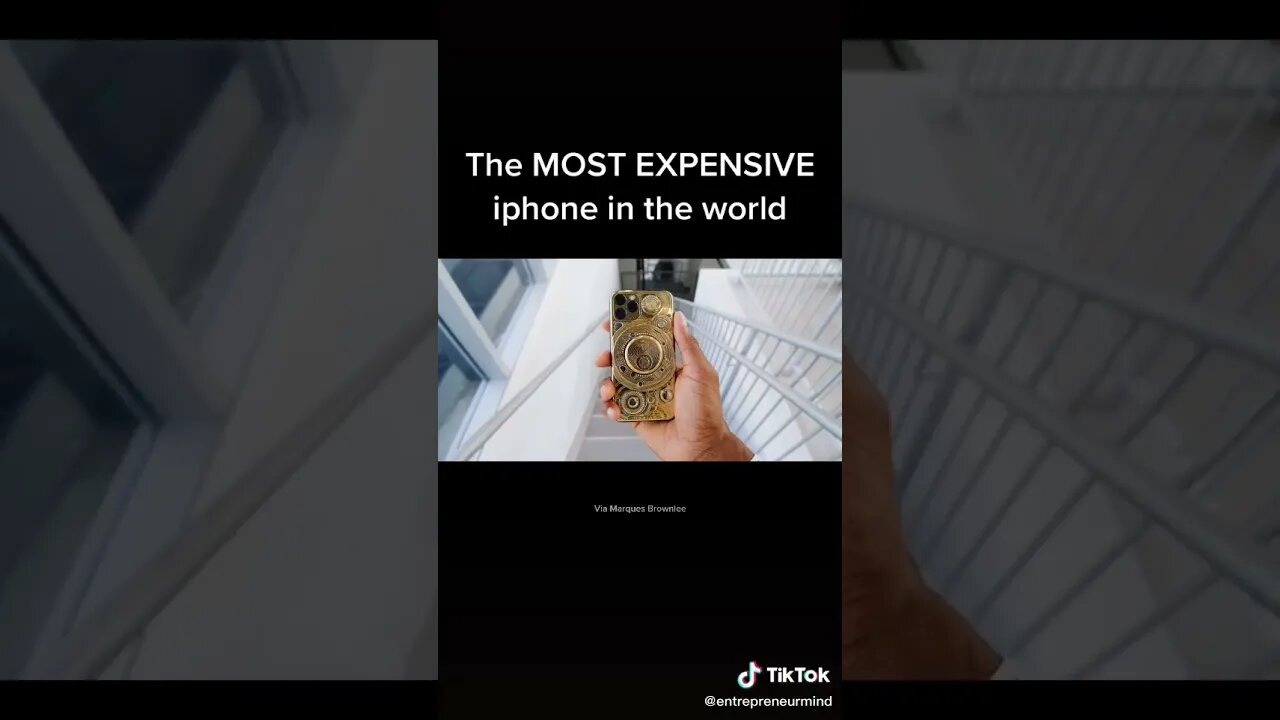 The Most Expensive Iphone in the World tiktok entrepreneurmind