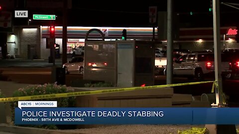 Deadly stabbing at Phoenix bus stop