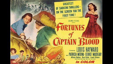 FORTUNES OF CAPTAIN BLOOD 1950 in COLOR British Pirates vs Spaniards Swashbuckler FULL MOVIE