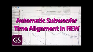 REW Home Theater Subwoofer And Main Speaker Time Alignment And New House Curve Method