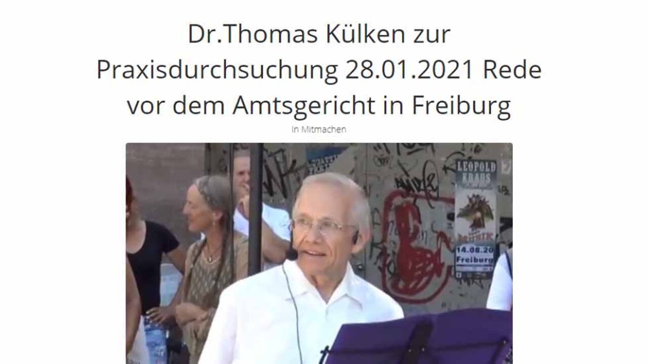 Dr. Thomas Külken politisch VERFOLGT