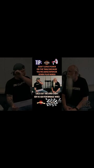 📈OEM vs 409 Performance Spark Plug Wires w/ Dyno Chart #shorts #harleydavidson #motorcycle