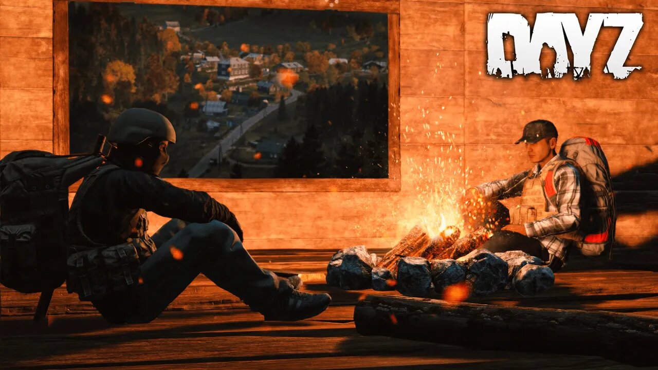 Living in a cozy base overlooking a WHOLE TOWN in DayZ!