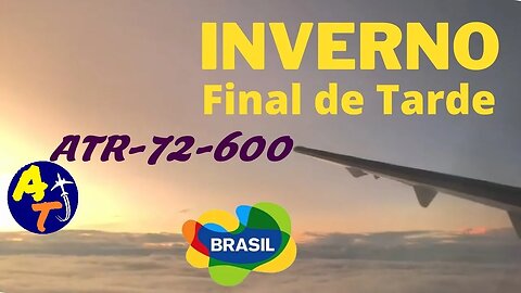 VOANDO O ATR-72-600 COM VISÃO PRIVILEGIADA NO FINAL DA TARDE #plane