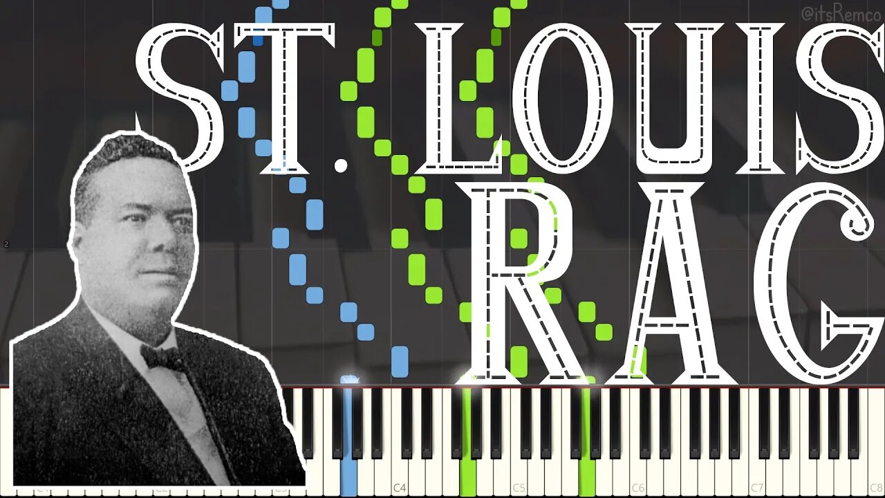 Tom Turpin - The St. Louis Rag 1903 (Saloon Ragtime Piano Synthesia)