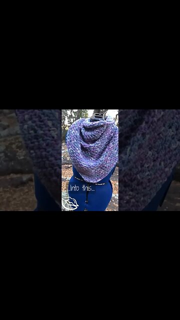 Tunisian Crochet Triangle Delight: Transforming Inspiration into Artistry!