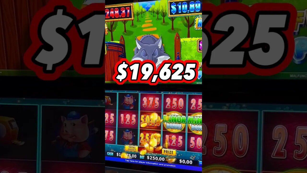 My BIGGEST Jackpot on Huff and More Puff #vegas #slotmachines