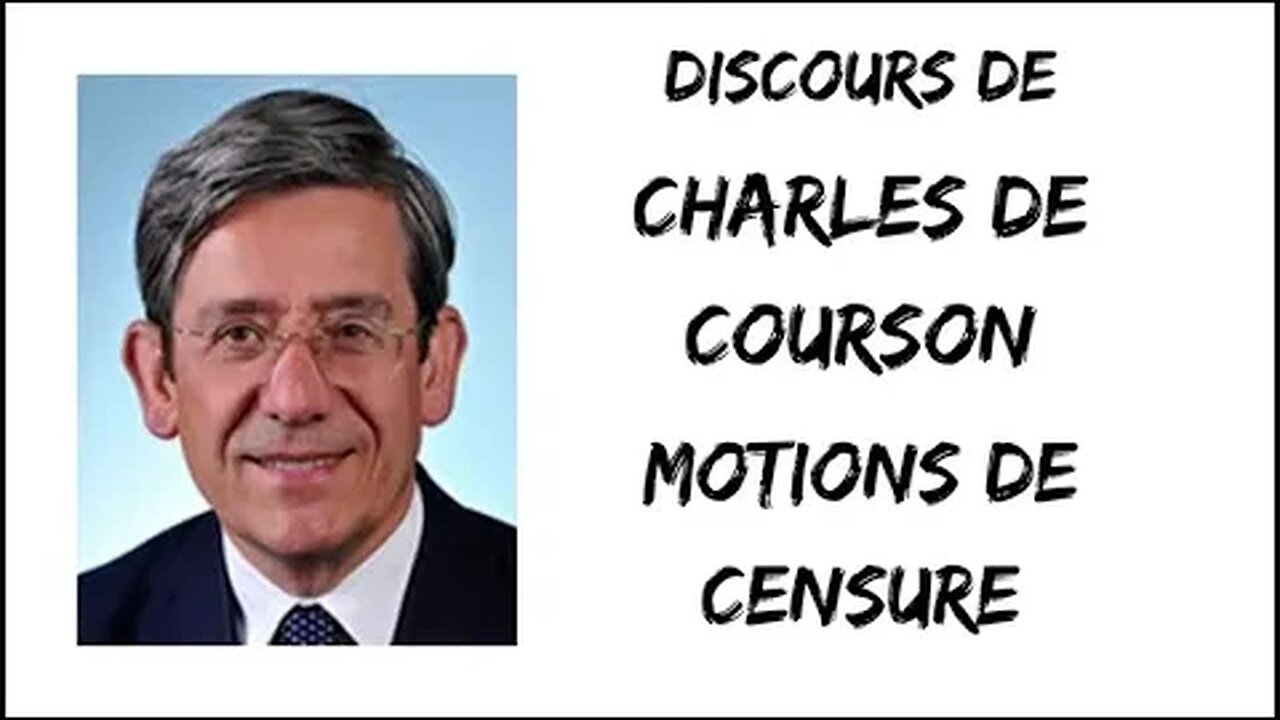 Charles de Courson pour la motion de censure