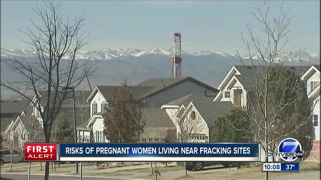 Risks for pregnant women living near fracking sites