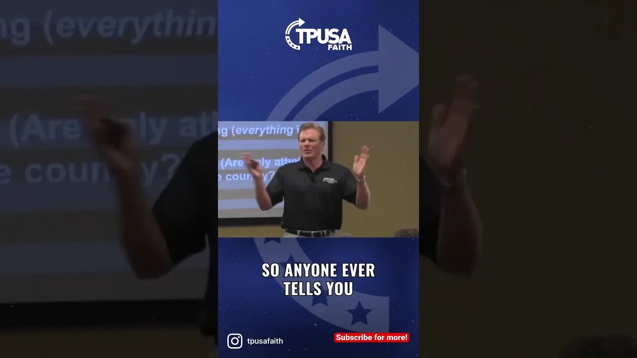 Frank Turek on Christians being involved in politics.