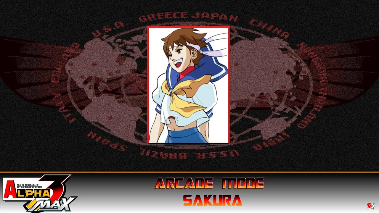 Street Fighter: Alpha 3 Max: Arcade Mode - Sakura