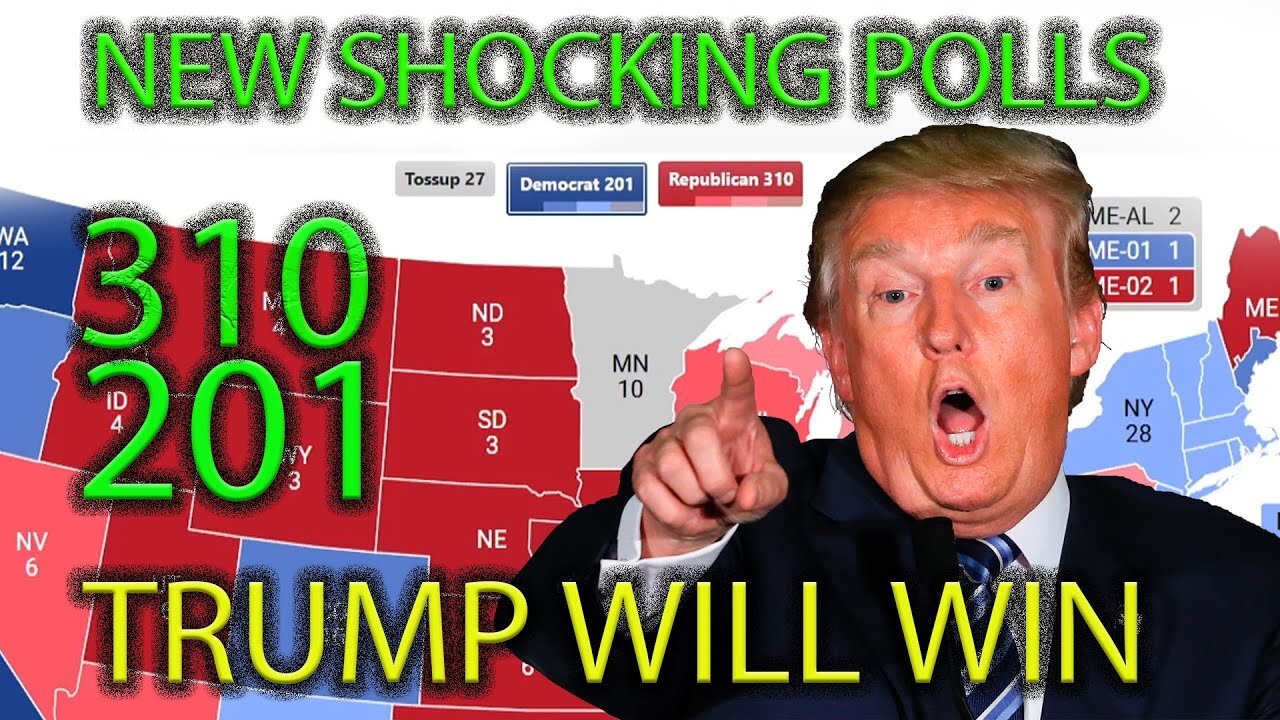 Shocking new presidential election map update 2024 Donald Trump vs Kamala Harris showdown
