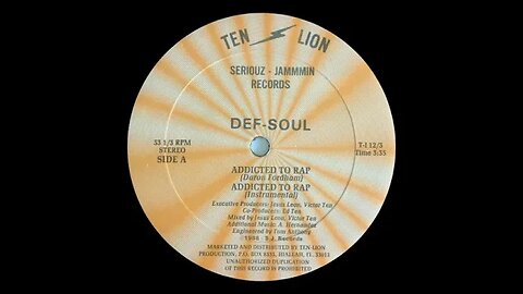 Def-Soul – Addicted To Rap & Bass In Your Face