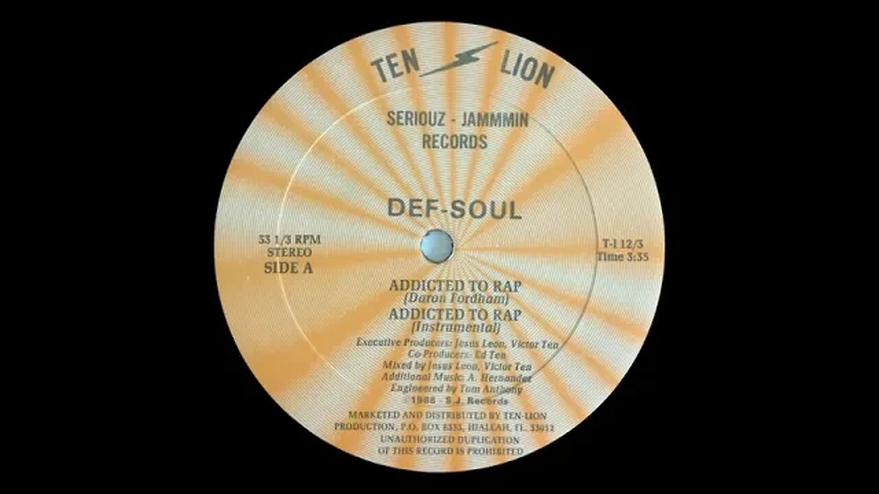 Def-Soul – Addicted To Rap & Bass In Your Face