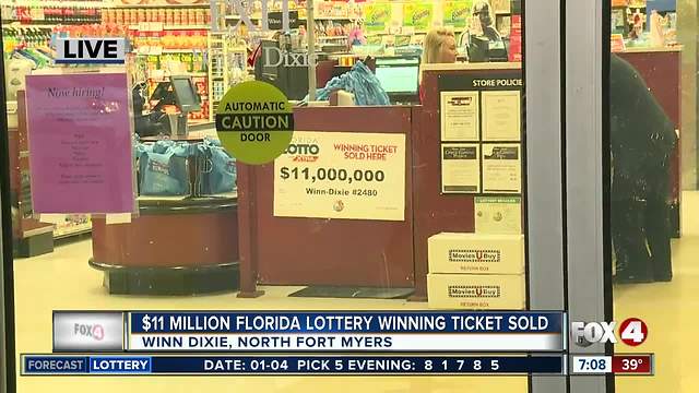 $11 miilion Lottery ticket sold in North Fort Myers