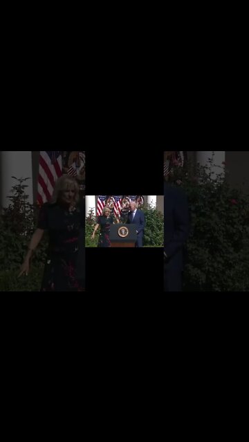 Jill Biden Has to Direct a Lost Joe Biden Off-Stage | #shorts