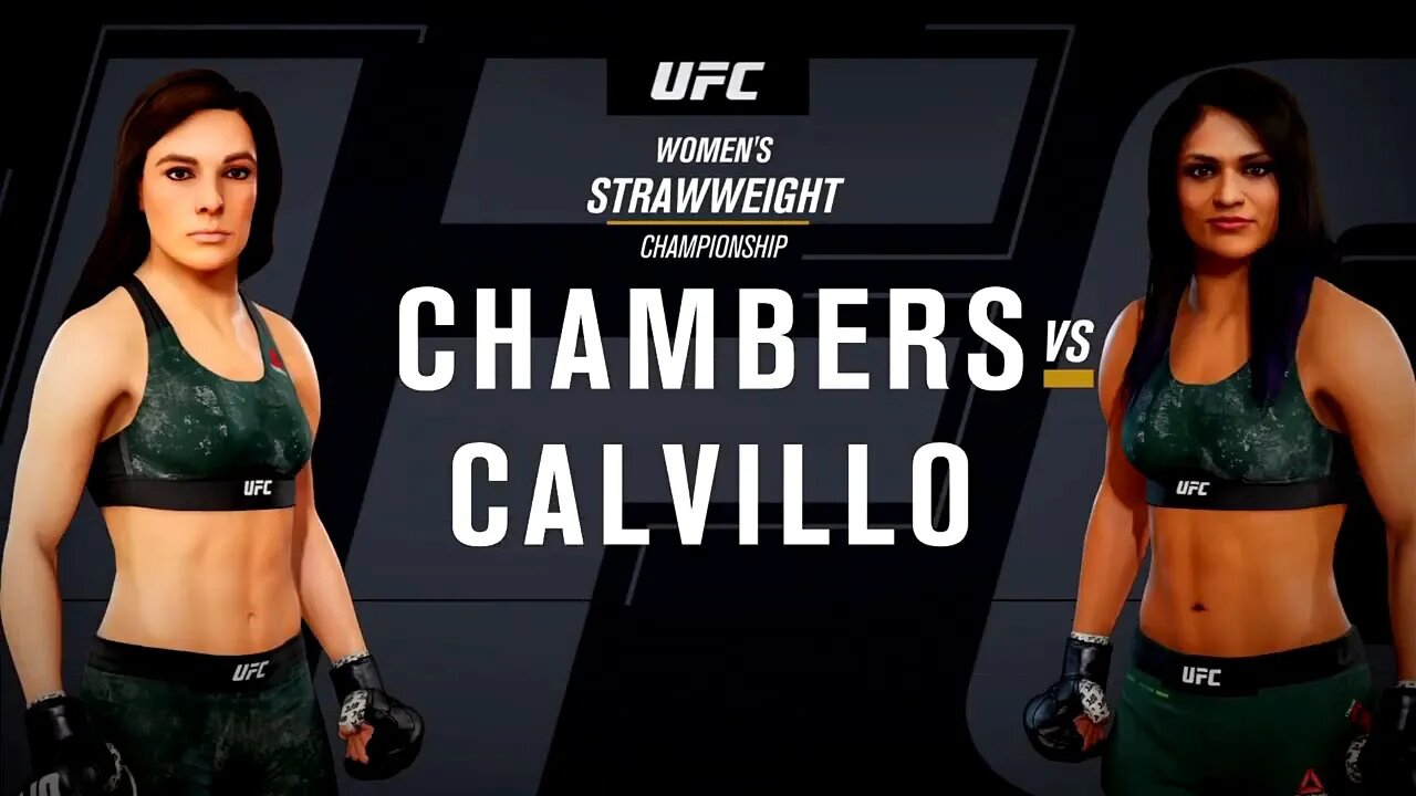 EA Sports UFC 3 Gameplay Cynthia Calvillo vs Alex Chambers