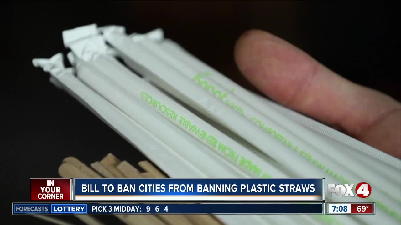 Florida bill would put a halt on plastic straw bans