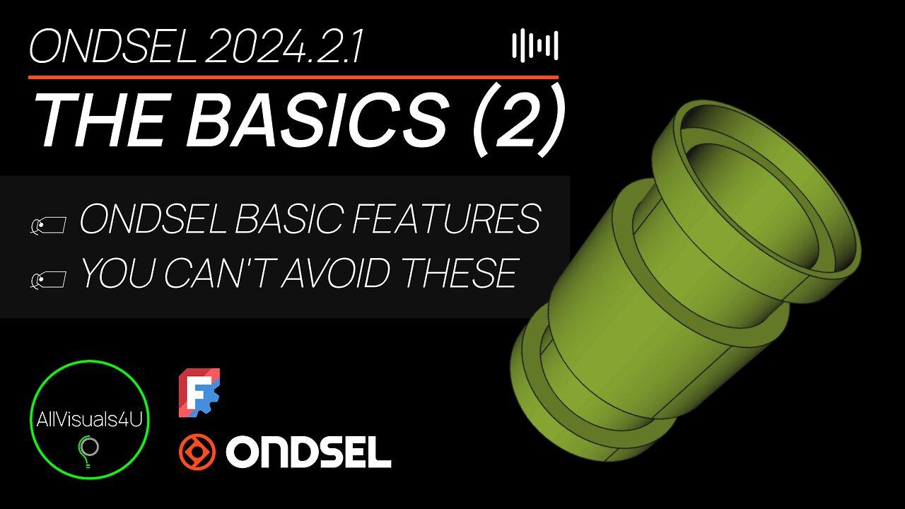 ⏱ TIMELAPSE 🚨 IMPORTANT Features In FreeCAD - Ondsel Tutorial - FreeCAD Hole, Groove & Thickness