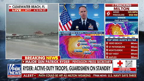 Pentagon Press Secretary Says Military 'Staged And Ready To Respond' For Milton